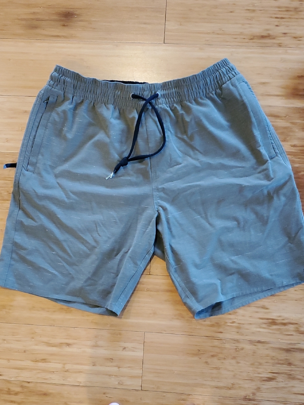 Volcom Olive Green Elastic Waist Shorts